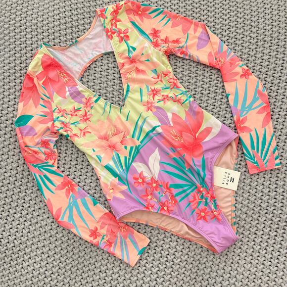 Billabong• Lost In Daydreams Long Sleeve Swimsuit One Piece Surf Suit - Picture 1 of 13